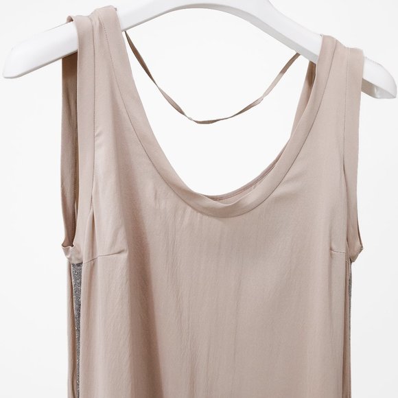 Brunello Cucinelli Nude Silk Monili Bead Maxi Dress - Picture 3 of 14